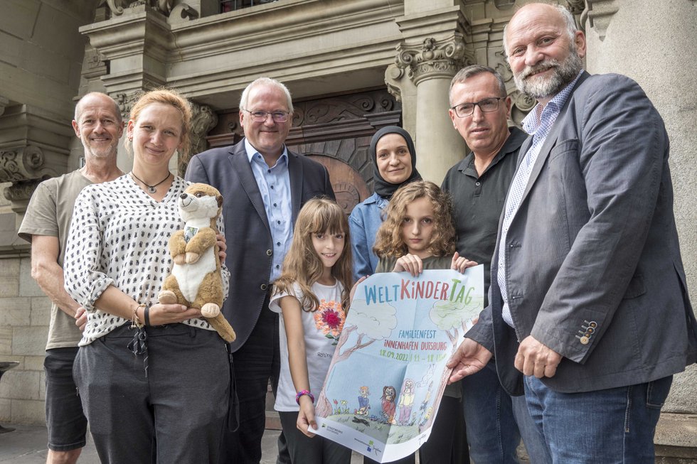 Weltkindertag in Duisburg, Gewinnerin des Malwettbewerbs 2022