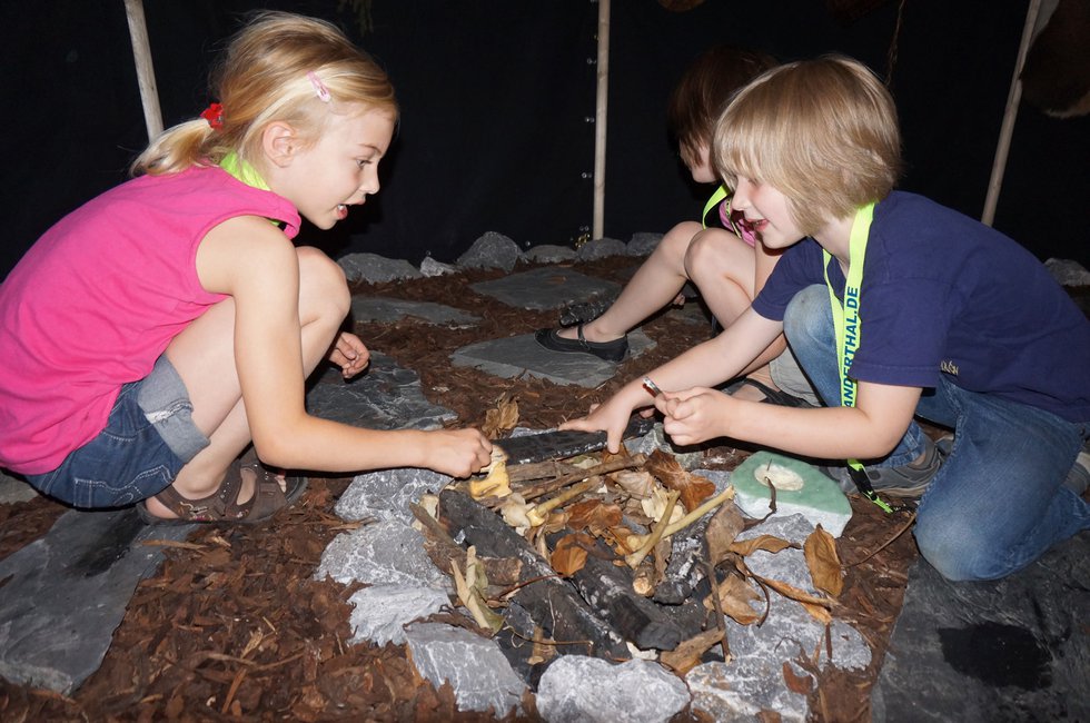 KinderSteinzeitNacht im Neanderthal Museum