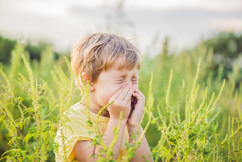 Frühjahr, Pollen, Allergie, Heuschnupfen bei Kindern
