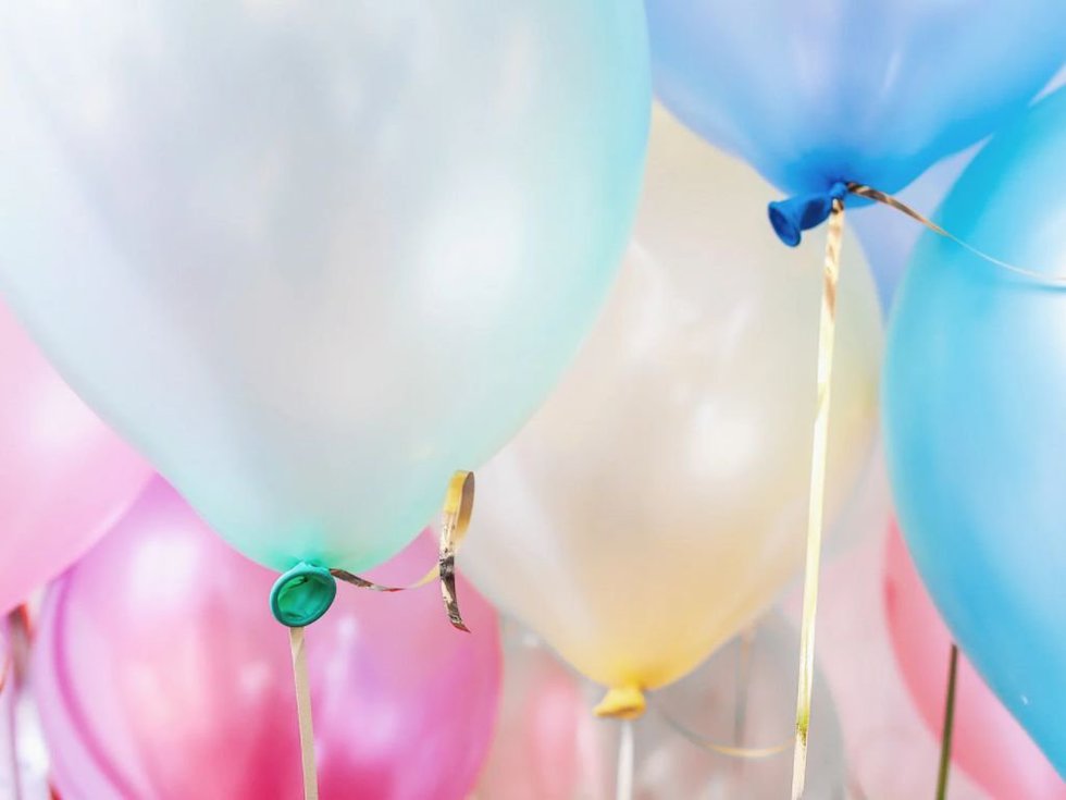 glänzende Luftballons
